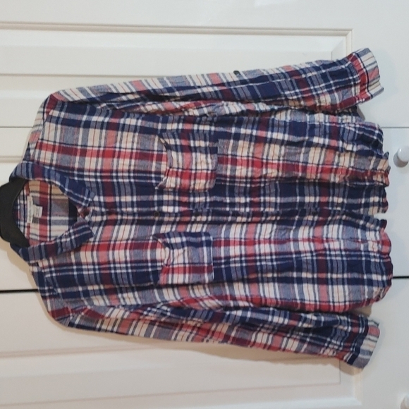 Charlotte Russe woman 3X flannel red white and blue - Picture 2 of 4